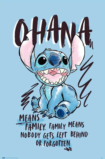 Pełne ujęcie plakatu Disney Stitch.