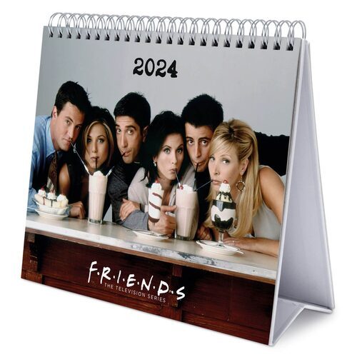Przegląd kalendarza biurkowego Friends 2024