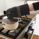 Rękawica kuchenna z magnesem do piekarnika czarna