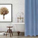 Zasłona kotara zasłonka prysznicowa do prysznica wanny 180x180 cm niebieska