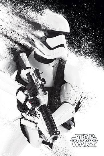 Całkowity widok plakatu Stormtrooper.