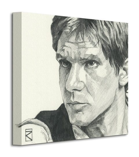 Star Wars Han Solo Sketch - Obraz na płótnie