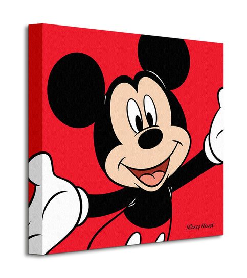 Mickey Mouse (Red) - Obraz na płótnie