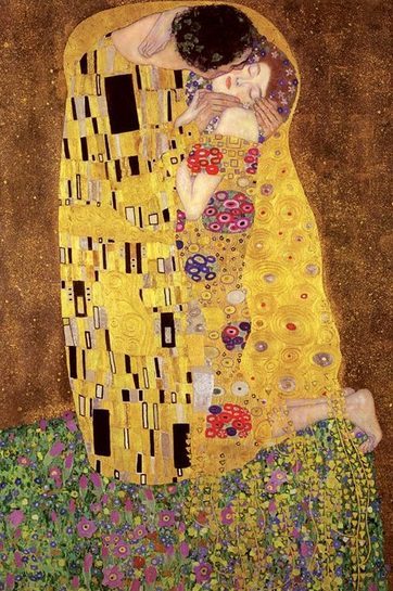Plakat stworzony przez malarza Gustawa Klimta