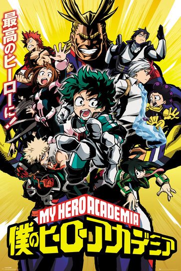 Plakat z mangi My Hero Academia