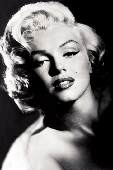 Główny widok plakatu z Marilyn Monroe.
