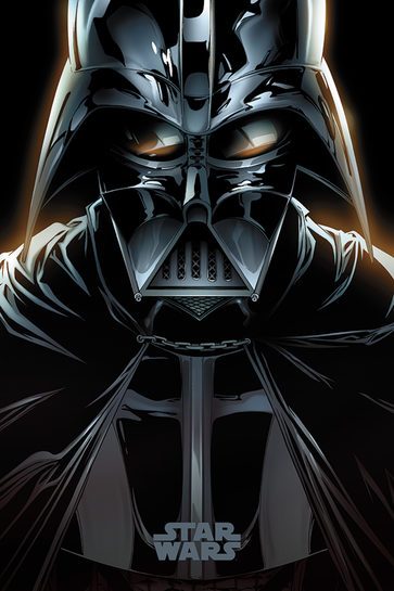 Kompletny widok plakatu Star Wars Vader Comic.