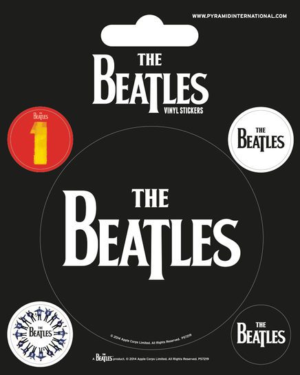 The Beatles Black - naklejki