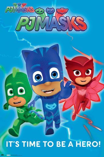 PJ Masks Time to be a Hero - plakat