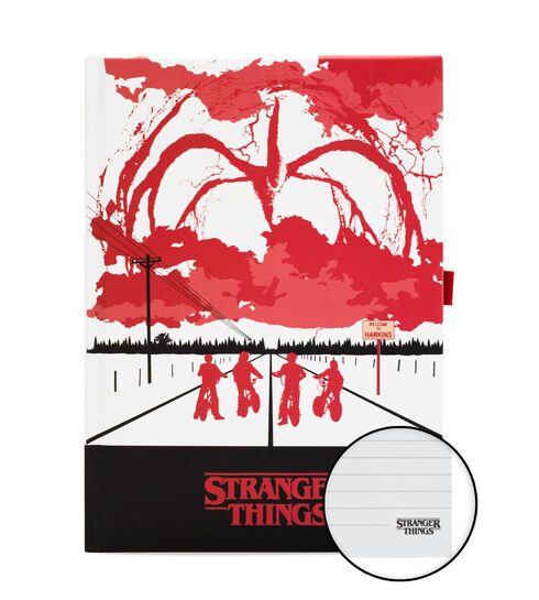 Stranger Things Mind Flayer - świecący notes A5