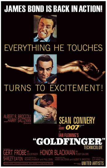 James Bond Goldfinger - plakat