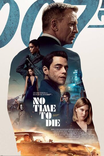 Całościowy widok plakatu James Bond - No Time To Die.