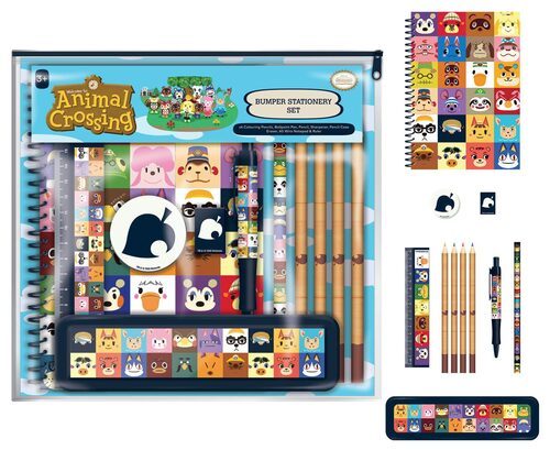 Animal Crossing Villager Squares - zestaw przyborów szkolnych