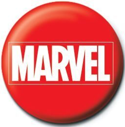 Przypinka Marvel Logo na białym tle