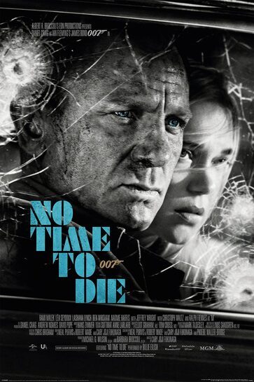 James Bond No Time To Die Noir - plakat