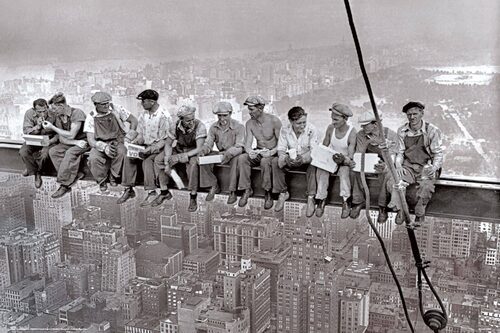 New York Lunch On A Skyscraper - plakat