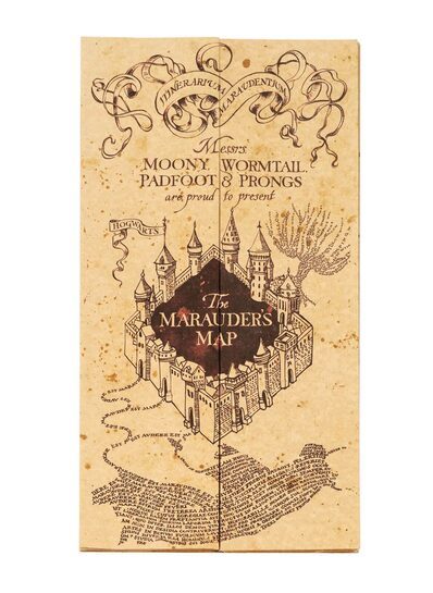 Harry Potter Mapa Huncwotów - Mapa z Pergaminu