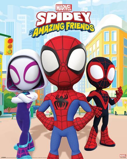 Cały plakat Spidey And His Amazing Friends.