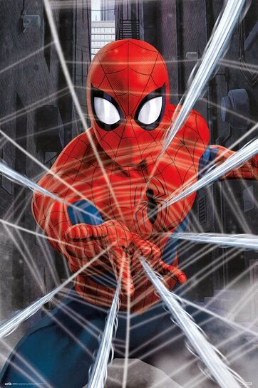 Całość plakatu Spider-Man Gotcha.