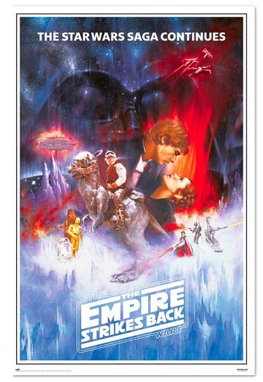 Widok całościowy plakatu filmowego Star Wars Classic.