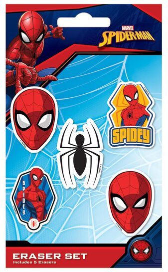 Marvel Spider-Man - zestaw gumek do mazania
