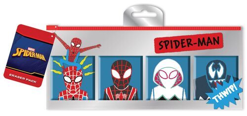 Spider-Man - zestaw gumek do mazania