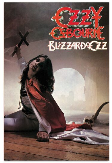 Całość plakatu Ozzy Osbourne - Blizzard Of Ozz.