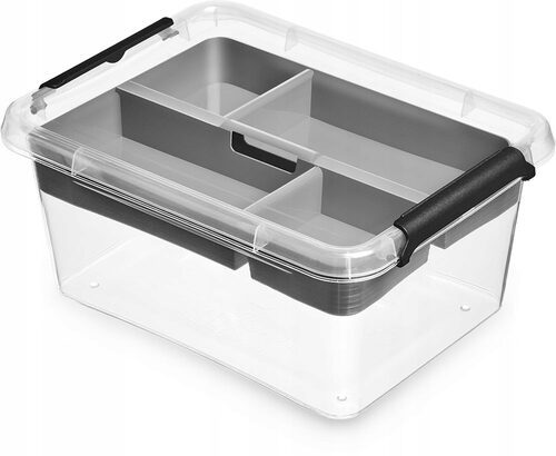 Organizer plastikowy box pojemnik pokrywa 1,6l