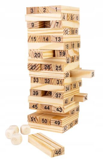 Gra drewniana wieża gry klocki drewniane
