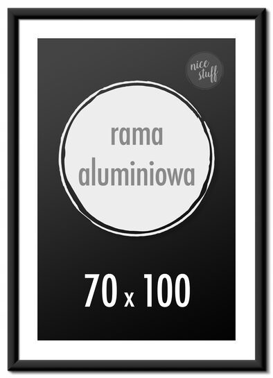 Ramka na zdjęcia 70x100 cm Ramki aluminiowe 100x70 czarna