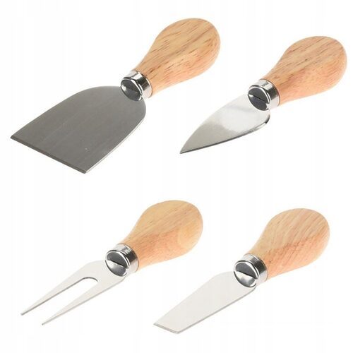 Noże nożyki do krojenia porcjowania sera zestaw