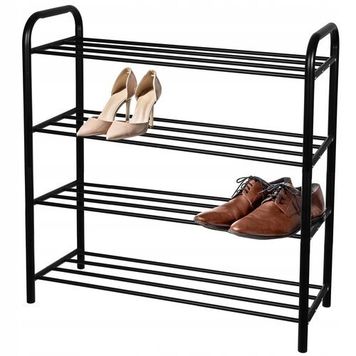 Półka na buty metalowa 4 poziomy szafka stojak