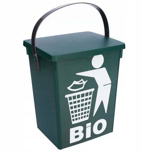 Kosz na śmieci pojemnik BIO odpady 5l z rączką