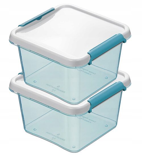 Pojemnik box pudełko plastikowe organizer 2x 3l