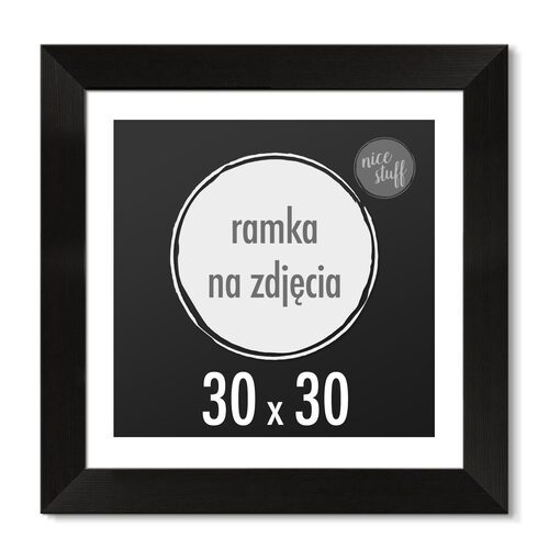 Ramka na zdjęcia 30x30 cm Czarna