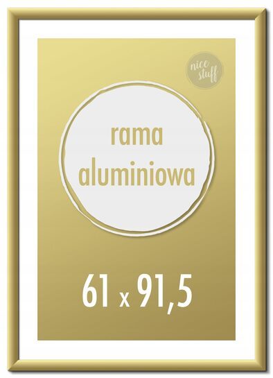 Ramka na zdjęcia 61x91,5 cm Ramki aluminiowe 91,5x61 złota