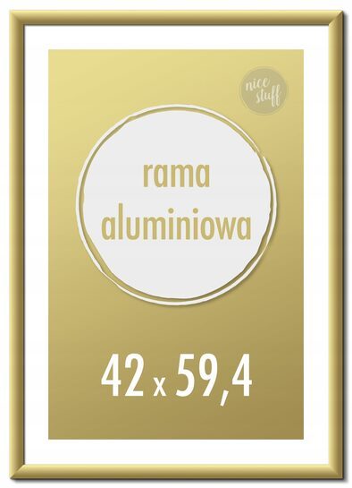 Ramka na zdjęcia 42x59,4 cm A2 Ramki aluminiowe 59,4x42 złota