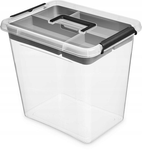 Organizer pojemnik plastikowy box pokrywa 30l