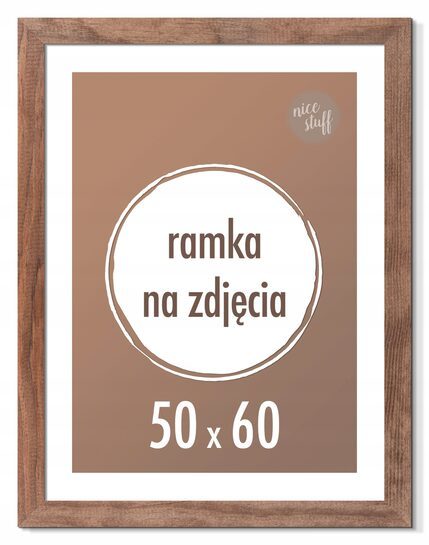 RAMKA NA ZDJĘCIA 50x60 cm ramki drewniane wenge