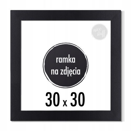 RAMKA NA ZDJĘCIA 30x30 cm foto ramki czarna
