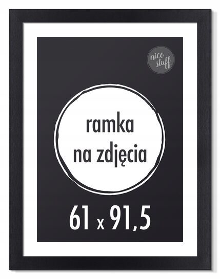RAMKA NA ZDJĘCIA 61x91,5 cm foto ramki czarna