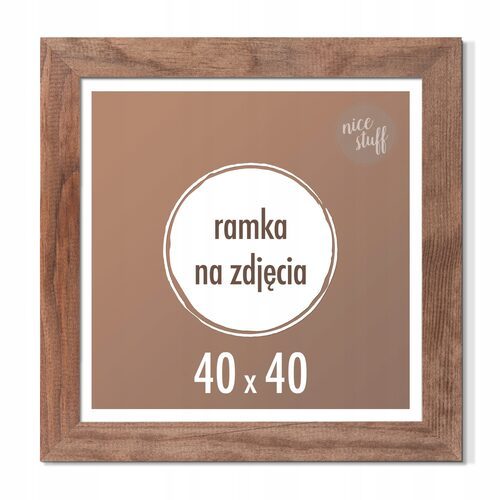 RAMKA NA ZDJĘCIA 40x40 cm ramki drewniane wenge