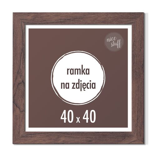 Ramka na zdjęcia 40x40 cm Ramki 40x40 wenge