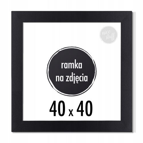 RAMKA NA ZDJĘCIA 40x40 cm foto ramki czarna