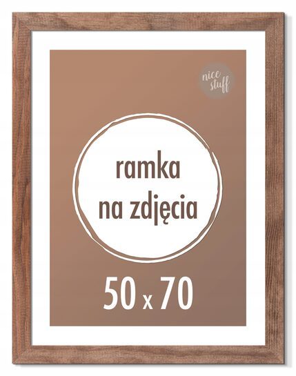 RAMKA NA ZDJĘCIA 50x70 cm B2 ramki drewniane wenge