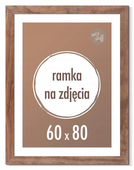 RAMKA NA ZDJĘCIA 60x80 cm ramki drewniane wenge