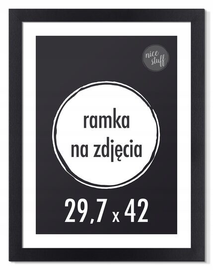 RAMKA NA ZDJĘCIA 29,7x42 cm A3 foto ramki czarna