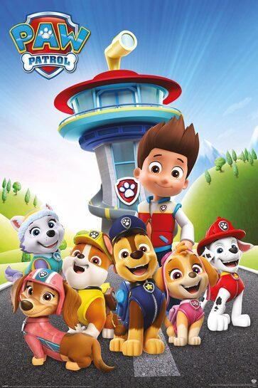 Cały plakat Paw Patrol - Ready For Action.