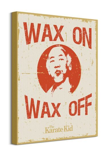 Karate Kid Wax On Wax Off - obraz na płótnie