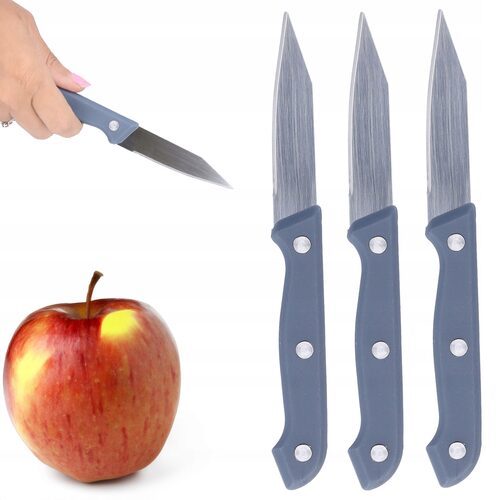 Nóż do warzyw owoców obierak kuchenny 3 sztuki